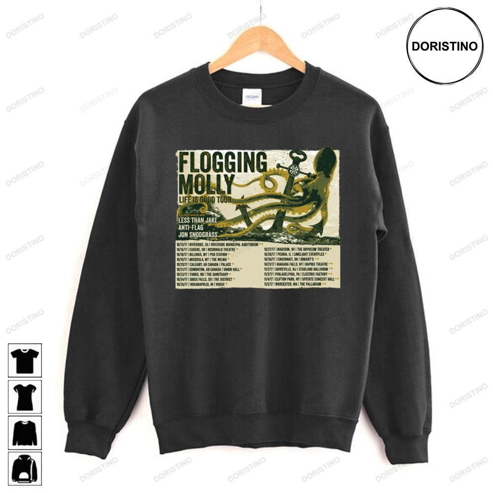 Life Is Good Flogging Molly Limited Edition T-shirts